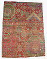 Carpet Fragment, Wool (warp, weft, and pile); asymmetrically knotted pile