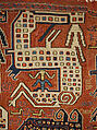 Dragon Carpet, Wool, cotton; plain weave with supplementary-weft embroidery (Soumak)