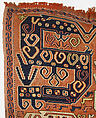 Dragon Carpet, Wool, cotton; plain weave with supplementary-weft embroidery (Soumak)