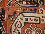Dragon Carpet, Wool, cotton; plain weave with supplementary-weft embroidery (Soumak)