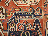 Dragon Carpet, Wool, cotton; plain weave with supplementary-weft embroidery (Soumak)