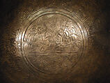 High-Tin Bronze Bowl, Abu Nasr al-Naqqash, High-tin bronze; cast, chased, punched, engraved