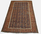 Lotus-Patterned Ushak Carpet, Wool (warp, weft, and pile); symmetrically knotted pile