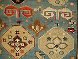 Shield Carpet, Cotton (warp, weft), wool (pile); symmetrically woven pile