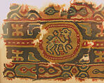 Tiraz with Medallions, Wool; tapestry weave
