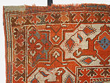 Carpet, Wool (warp, weft and pile); symmetrically knotted pile