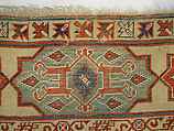Carpet, Wool (warp, weft and pile); symmetrically knotted pile