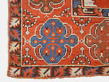 Prayer Rug with Triple Arch Design, Wool (warp, weft, and pile); symmetrically knotted pile