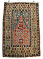 Carpet, Wool (warp and weft); tapestry weave