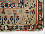 Carpet, Wool (warp and weft); tapestry weave