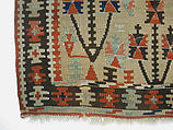 Carpet, Wool (warp and weft); tapestry weave