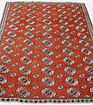 Salor Main Carpet, Wool (warp, weft, and pile), silk; asymmetrically knotted pile