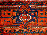 Storage Bag Fragment, Wool (warp, weft and pile), cotton (pile); asymmetrically knotted pile
