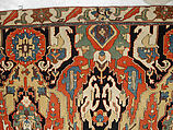 Carpet, Cotton (warp), wool (weft); symmetrically woven pile