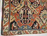 Carpet, Cotton (warp), wool (weft); symmetrically woven pile