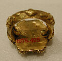 Ring, Gold; cast, engraved, granulation