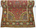The Seley Carpet, Silk (warp), cotton (weft), wool (weft and pile); asymmetrically knotted pile 