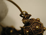 Earrings, Gold; filigree and granulation