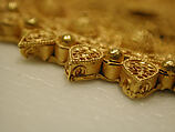 Roundel, Gold; filigree, granulation