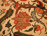Bed Cover (Palampore), Cotton; plain weave, mordant painted and dyed, resist-dyed