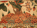 Bed Cover (Palampore), Cotton; plain weave, mordant painted and dyed, resist-dyed