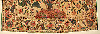 Bed Cover (Palampore), Cotton; plain weave, mordant painted and dyed, resist-dyed