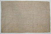 Textile Fragment, Cotton; painted and applied gold leaf
