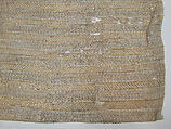 Textile Fragment, Cotton; painted and applied gold leaf