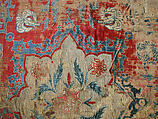 Textile Fragment, Velvet, silk, and metal wrapped yarns