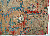 Textile Fragment, Velvet, silk, and metal wrapped yarns