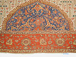 Ushak Medallion Carpet on White Ground, Wool (warp, weft and pile); symmetrically knotted pile