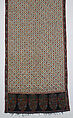 Shawl of Joined Fragments, Wool; twill weave and double interlocking twill tapestry weave