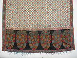 Shawl of Joined Fragments, Wool; twill weave and double interlocking twill tapestry weave