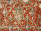 Carpet with Chintimani Border and Lotus Design, Animal hair (warp and weft), wool (pile); asymmetrically knotted pile