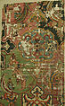 Khurasan Carpet Fragment, Cotton (warp), silk (weft), wool (weft and pile); asymmetrically knotted pile