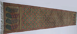 Sash (Patka), Silk, metal wrapped thread; tapestry weave