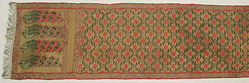 Sash (Patka), Silk, metal wrapped thread; tapestry weave