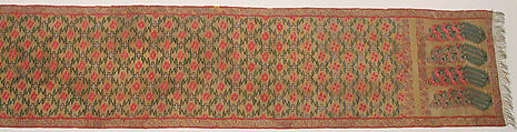Sash (Patka), Silk, metal wrapped thread; tapestry weave