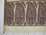 Shawl of Joined Fragments, Pashmina wool; twill weave, double interlocking twill tapestry weave, pieced