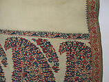 Shawl of Joined Fragments, Pashmina wool; twill weave, double interlocking twill tapestry weave, pieced
