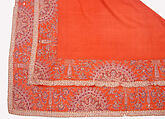 Shawl of Joined Fragments, Wool; tapestry weave, pieced