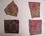 Textile Fragment, Silk, metal thread