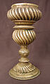 Spittoon or Incense Burner, Brass; cast in sections, joined, engraved