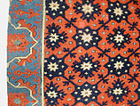 Carpet, Wool (warp, weft and pile); symmetrically knotted pile