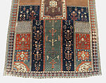 Garden Carpet, Cotton (warp and weft), wool (pile); symmetrically knotted pile