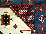 "Karachov" Kazak Carpet, Wool (warp, weft, and pile); symmetrically knotted pile