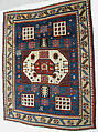 "Karachov" Kazak Carpet, Wool (warp, weft, and pile); symmetrically knotted pile