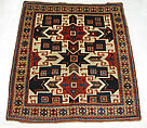 Star Kazak Carpet, Wool (warp, weft, and pile); symmetrically knotted pile