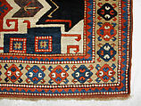 Star Kazak Carpet, Wool (warp, weft, and pile); symmetrically knotted pile