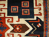 Star Kazak Carpet, Wool (warp, weft, and pile); symmetrically knotted pile